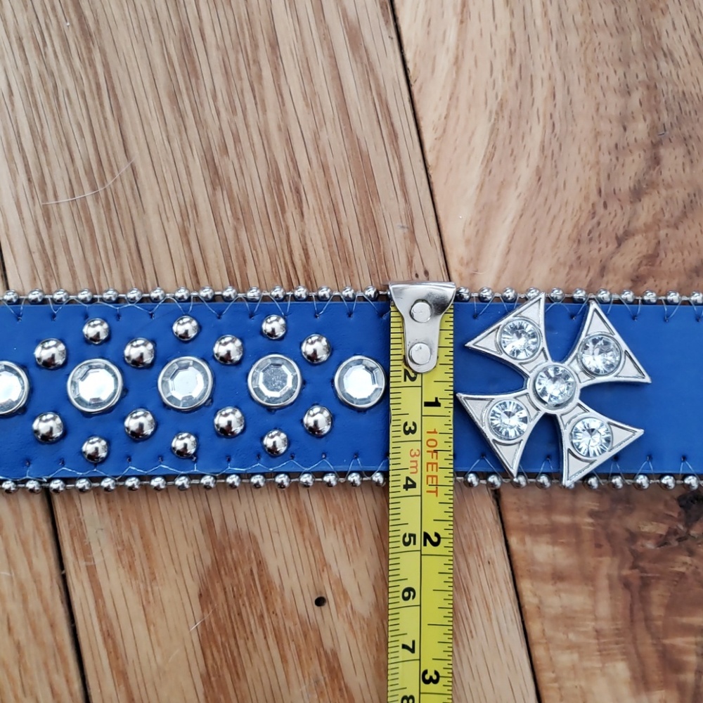 Womens Rhinestone Belt - Picture 7 of 8